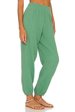 Bobi Beach Gauze Pant in Green