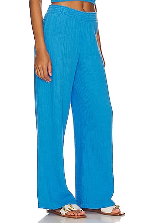 Bobi Flowy Pant in Blue