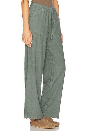 Bobi Wide Leg Jogger in Sage