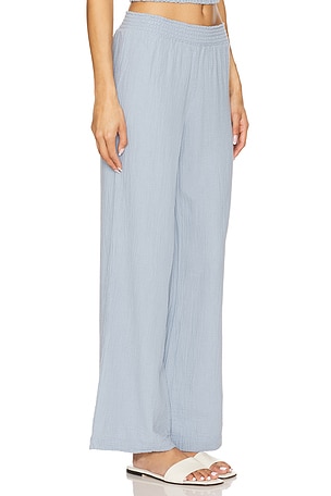 Bobi Beach Wide Leg Pant in Baby Blue