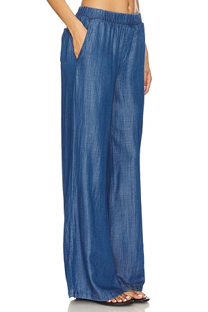 Bobi Wide Leg Pant in Blue