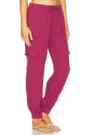 Bobi Jogger Pants in Wine