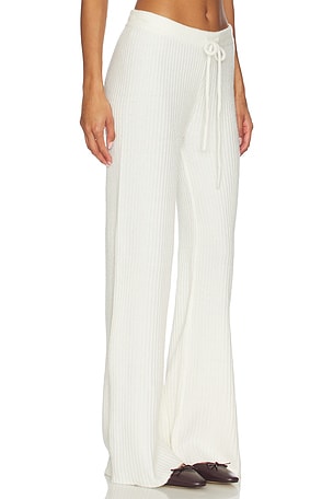 Bobi Wide Leg Pant in Cream