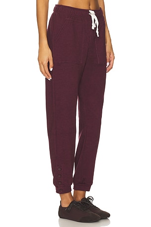 Bobi Button Jogger Pant in Purple
