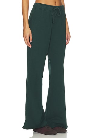Bobi Wide Leg Pant in Dark Green