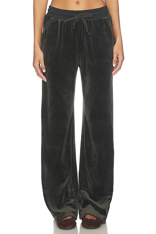 Rib Mix Wide Leg Pant Bobi