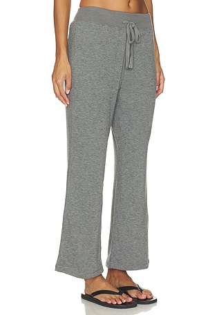Bobi Comfort Waist Crop Flare in Grey