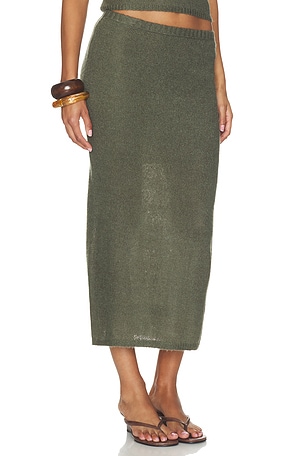 Bobi Blair Maxi Skirt in Sage