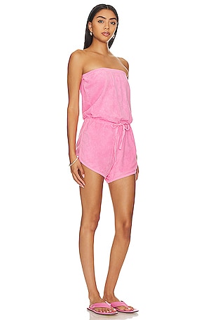 Bobi Pool Day Romper in Pink