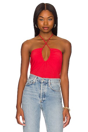 Draped Jersey Halter Bobi