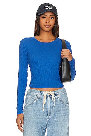 Free People Up All Night Top in Blue