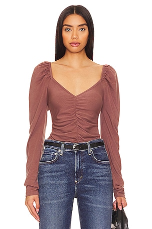 Long Sleeve Corset Top for Women Puff Sleeve Square Neck Boned