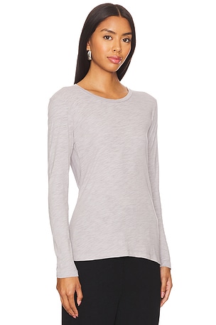 Bobi Long Sleeve Tee in Grey