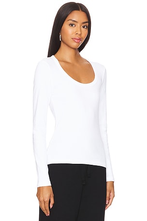 Bobi Long Sleeve Tee in White