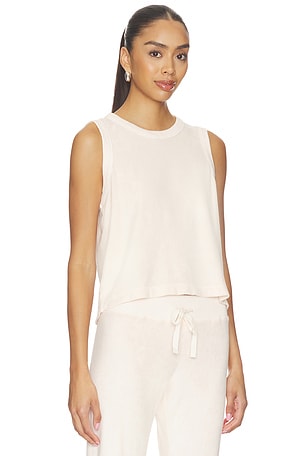 Bobi top sen mangas undone edge en color rosado