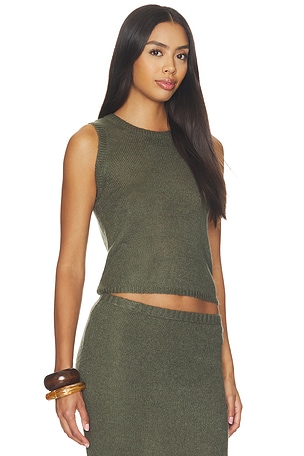 Bobi Blair Sleeveless Top in Sage