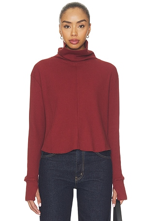 Boxy Crop Turtleneck Bobi