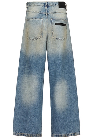 Boiler Room Printed 5 Pocket Jeans in Denim-Light
