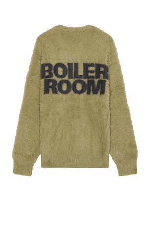 Shaggy Knit Crewneck Sweater Boiler Room