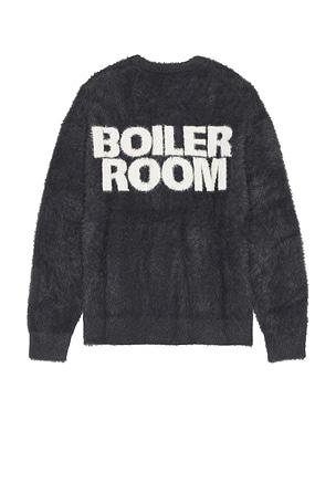 Shaggy Knit Crewneck Sweater Boiler Room