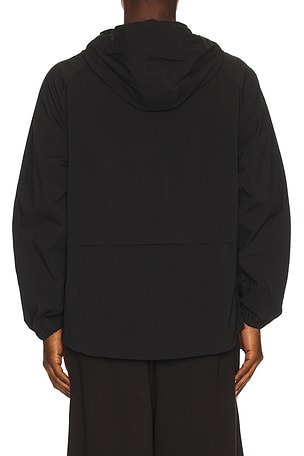 Boiler Room Packable Windbreaker in Black