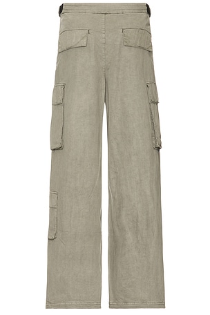 Boiler Room Worn Seam Cargo Pants in Grey