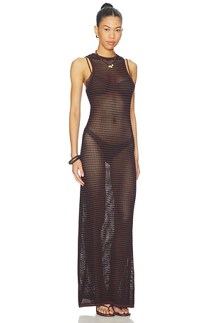 Bond Eye Asher Maxi Dress in Black,Chocolate. Size M/L. Also