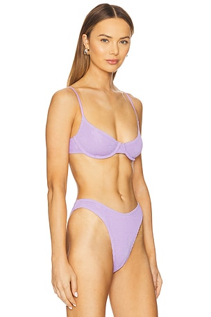 Bond Eye Gracie Balconette Bikini Top in Lavender