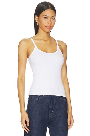 BARELOOM Palms Racer Tank in White