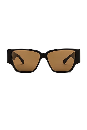 Bold Triangle Stud Square Sunglasses Bottega Veneta