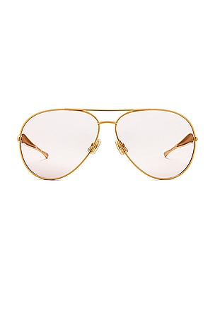 Sardine Aviator SunglassesBottega Veneta$620