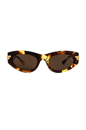 Bold Ribbon Cat Eye Sunglasses Bottega Veneta