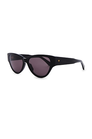 Bottega Veneta Cat Eye Sunglasses in Black