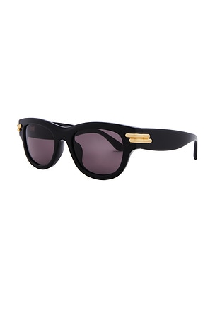 Bottega Veneta Square Sunglsses in Black