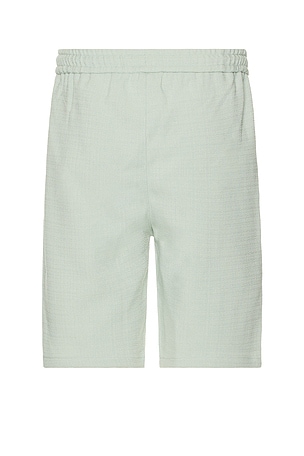 Bound Textured Heavy Shorts in Mint