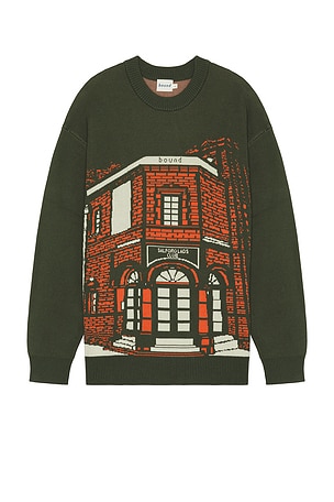 Bound Salford Lads Club Knit Sweater in Charcoal