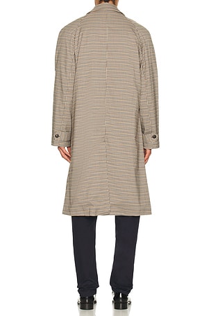 Bound Check Mac Jacket in Grey