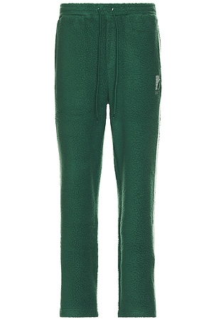 Reverse Fleece Grid Straight Sweatpants Bound