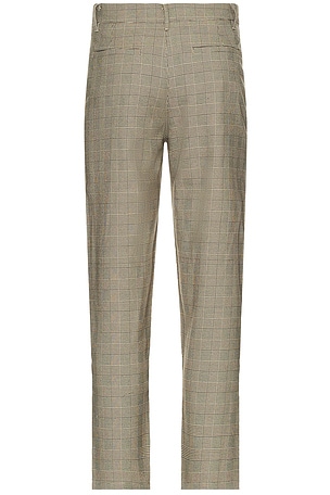 Bound Houndstooth Check Trouser in Grey
