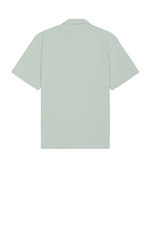 Bound Heavy Cuban Textured Shirt in Sage