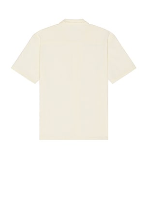 Bound Heavy Cuban Textured Shirt in Cream