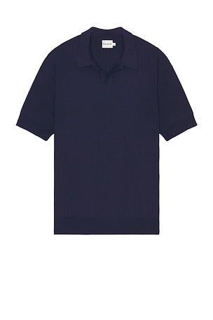 Ribbed Knit Polo Bound