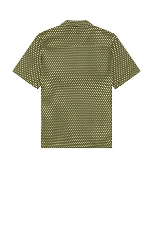 Bound Paisley Cuban Shirt in Sage