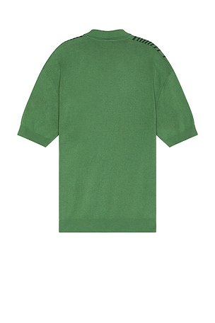 Bound Andreas Knit Polo in Green. Size S. Also