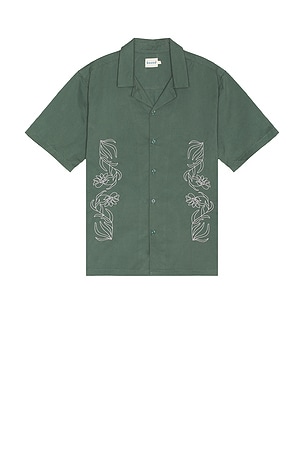 Floral Embroidery Shirt Bound