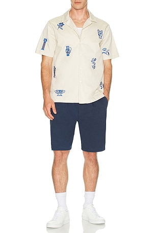 Grecian Embroidery Shirt Bound