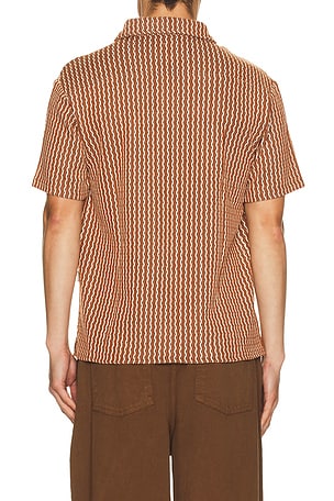 Bound Castro Woven Shirt in Rust. Size XL/1X. Also