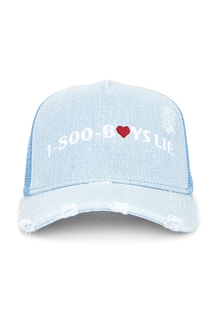 Denim 1-800 Heart Trucker Hat Boys Lie