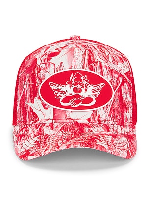 Red Camo Manhunt Trucker Hat Boys Lie