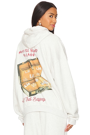 All That Baggage Terry Natural Zip Up Hoodie Boys Lie